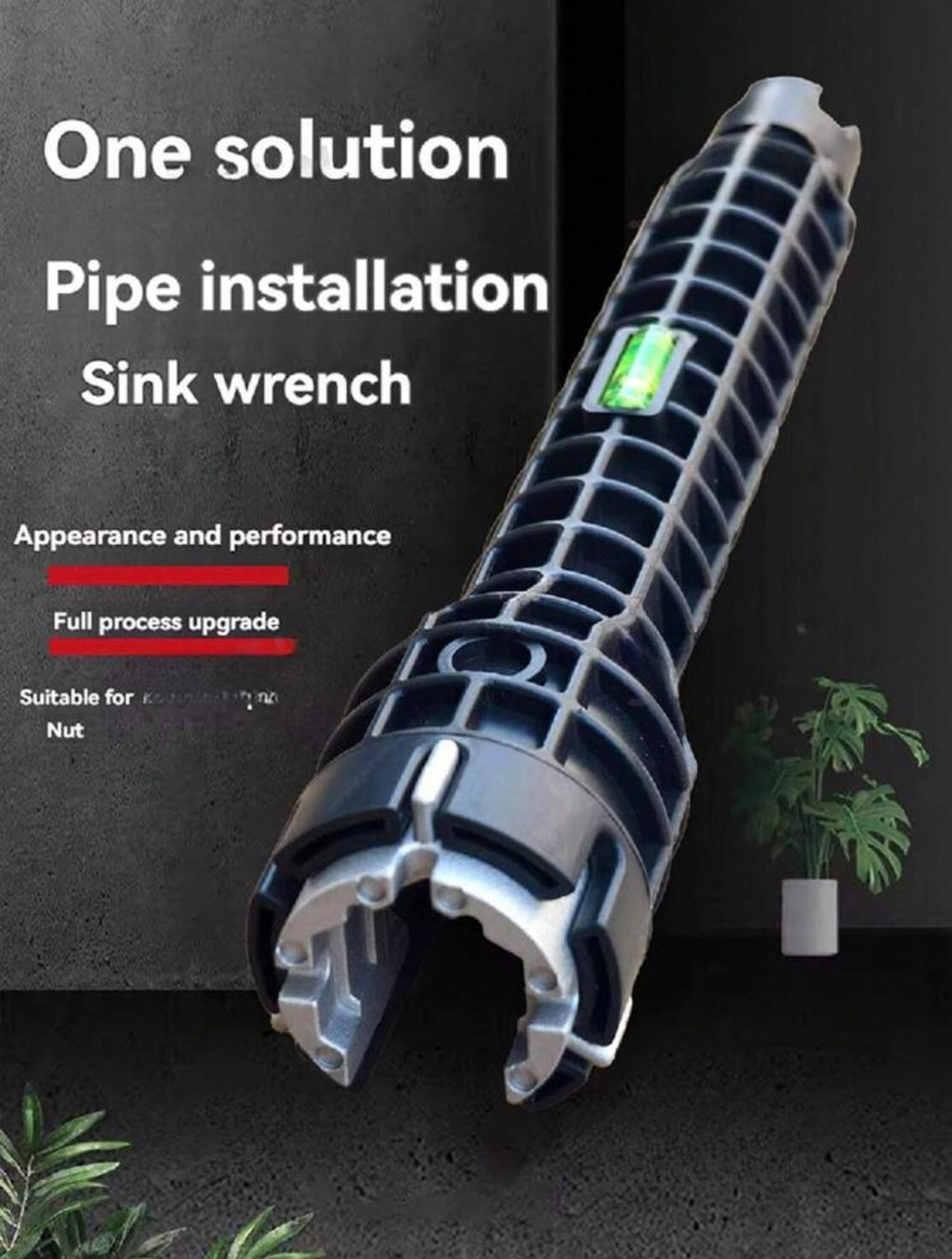 Multifunctional Faucet & Sink Installer Wrench Tool for Tight Spaces