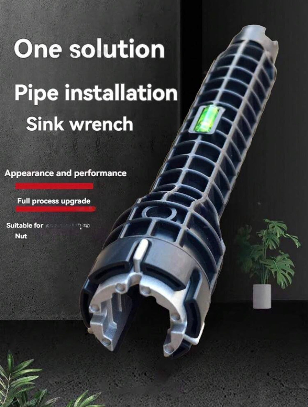 Multifunctional Faucet & Sink Installer Wrench Tool for Tight Spaces