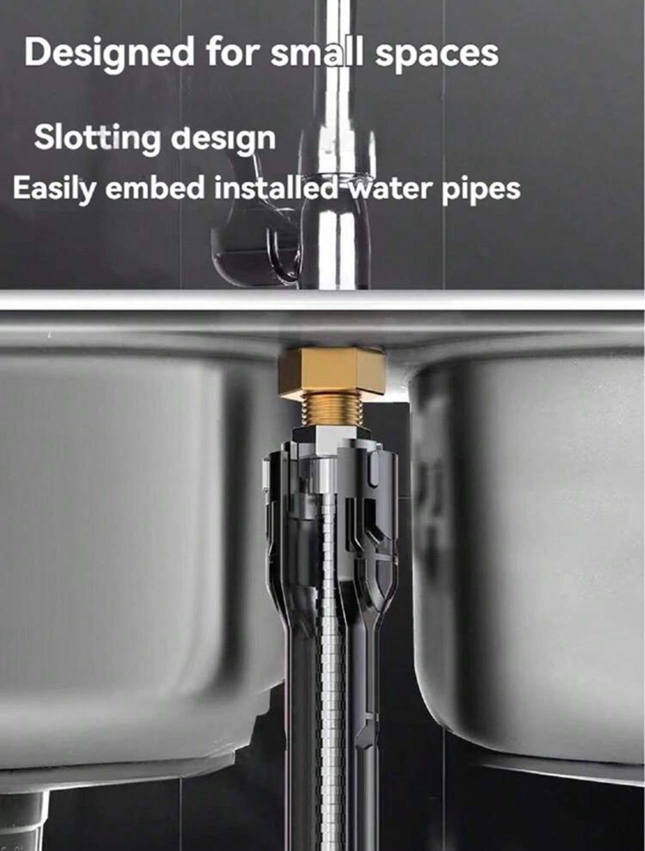 Multifunctional Faucet & Sink Installer Wrench Tool for Tight Spaces